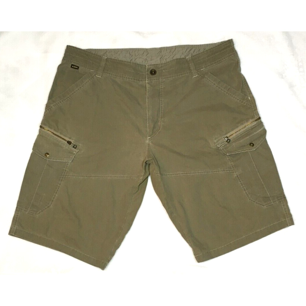 Kuhl Vintage Patina Dye Shorts Outdoor Utility Cargo Pockets 38 (40) x 12 FLAWS